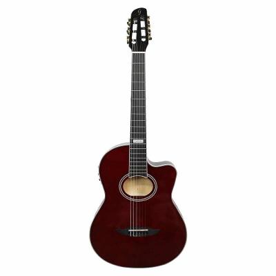 Violão Nylon Eletroacustico Performance Gnf-3 Ceq Translucent Dark Wine (tdw)