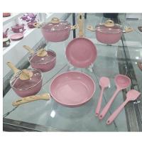 Conjunto Panelas Flamingo 9pcs Indução Casa Ambiente Rosa - 3