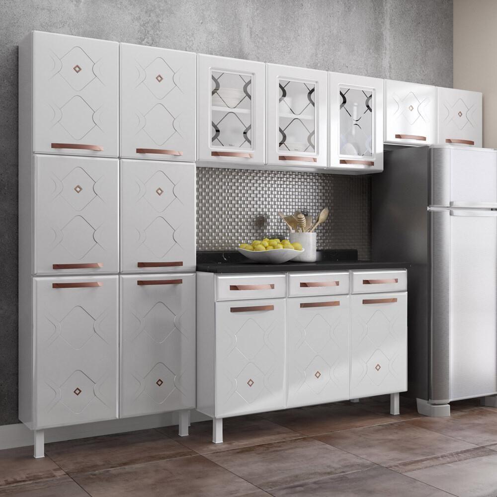 Cozinha De Aço Completa Com Balcão Branco - 1