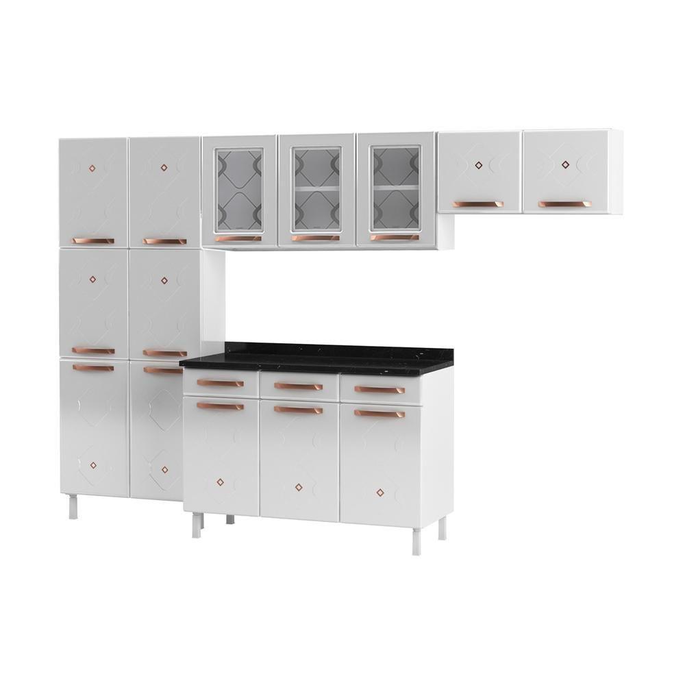 Cozinha De Aço Completa Com Balcão Branco - 8