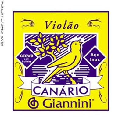 Corda De Aco Giannini Canario Geswb3 Para Violão Com Bolinha