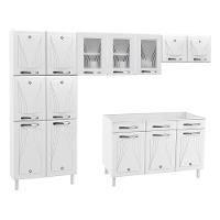 Cozinha De Aço Completa Com Balcão Para Pia Branco - 7