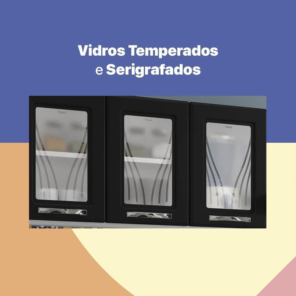 Cozinha De Aço Compacta Clara 3 Peças Cr6153 Branco preto - 2