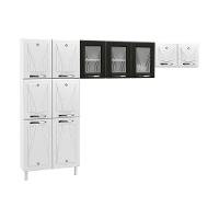 Cozinha De Aço Compacta Clara 3 Peças Cr6153 Branco preto - 1