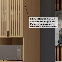 Paneleiro 100% Mdf 4 Portas 70cm Aura Luciane Móveis Carvalho