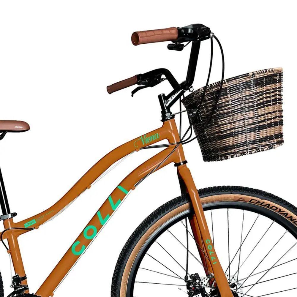 Bicicleta Colli Viena A.29 F.disco 21v C- Cesto - 610c-38d Bronze - 4
