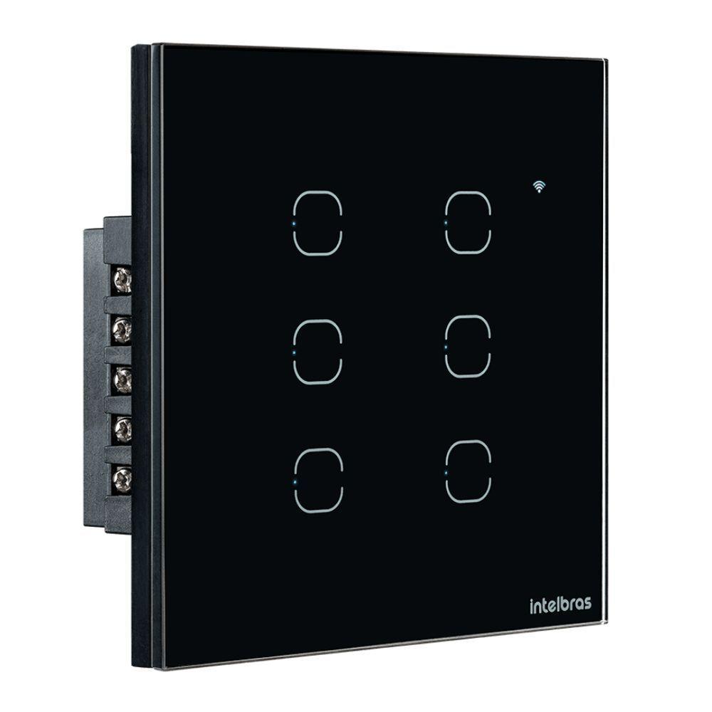 Interruptor Smart Touch Intelbras Wifi Preto - 4