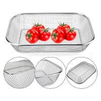 Fruteira Multiuso Em Inox Com Tela - 22x30cm Para Mesa - 5