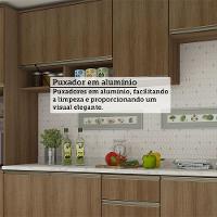 Cozinha Modulada Compacta 5 Peças Com Tampo E Espaço Para Fo Avelã/avelã - 6