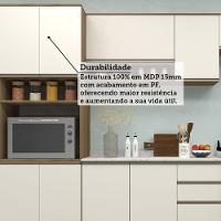 Cozinha Modulada Compacta 4 Peças Com Tampo E Espaço Para Avelã/areia