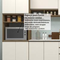 Cozinha Modulada Compacta 4 Peças Com Tampo E Espaço Para Avelã/areia - 6