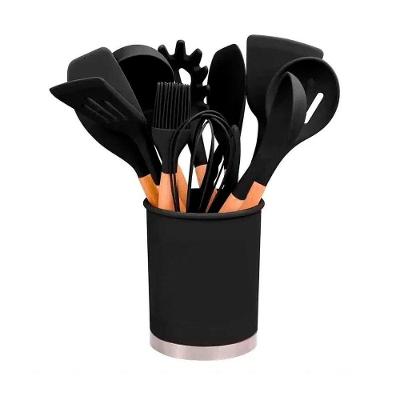 Kit 12 Peças Utensílios Silicone Colher Espátula Concha Cor