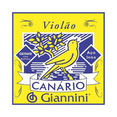 Corda De Aco Giannini Canario Geswb1 1a Para Violão Com Bolinha