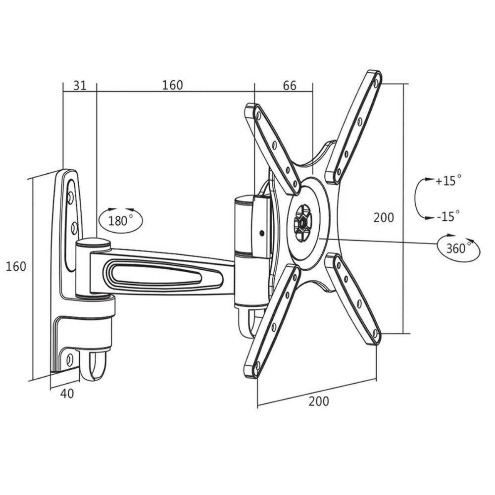 Suporte Para Tv Articulado De 13 Até 42 - 2