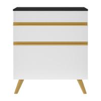 Gabinete Banheiro 1 Porta E 1 Gaveta Retrô 70Cm Multimóveis V5024 Branco Branco - 2