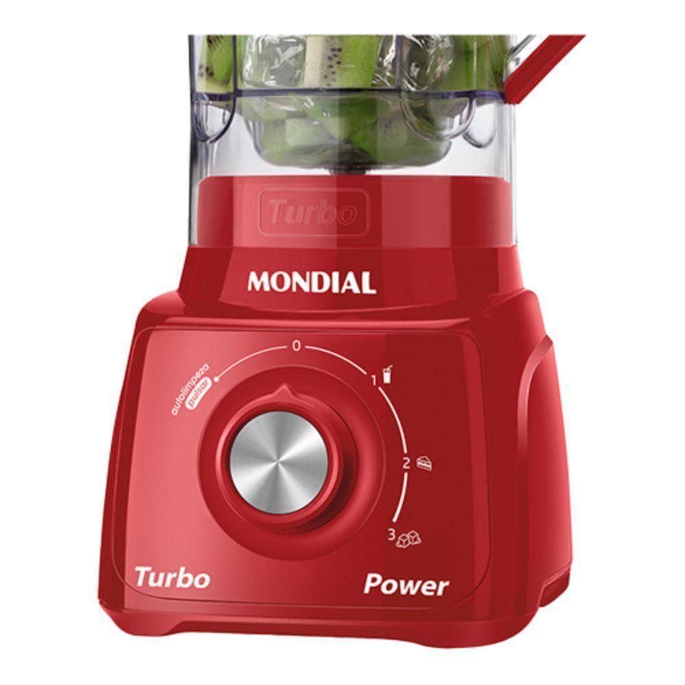Liquidificador Mondial L99 Turbo Filtro 3v. 500W - 1528-06 Vermelho 220V - 3