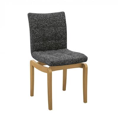 Cadeira Em Madeira Maciça Kappesberg Maya Linho Mescla Preto/branco