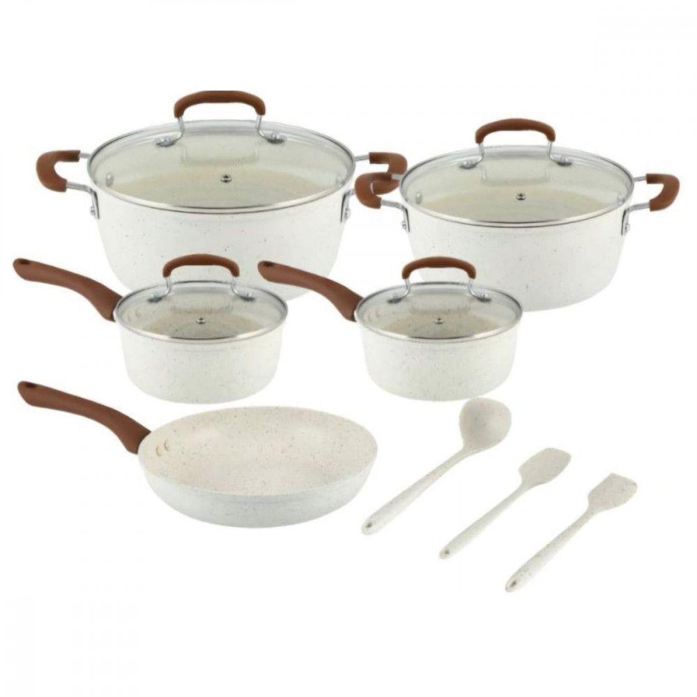 Conjunto Panelas Jaguar 8pcs Indução Casa Ambiente Bege - 1