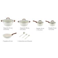 Conjunto Panelas Jaguar 8pcs Indução Casa Ambiente Bege - 2