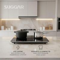 Cooktop Portátil De Indução 2 Zonas Preto 110V - 3