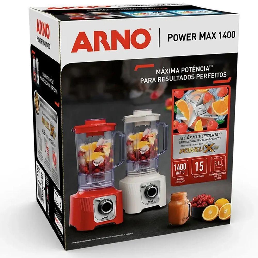 Liquidificador Arno Power Max 1400W - 2720018191 Vermelho 110V - 4