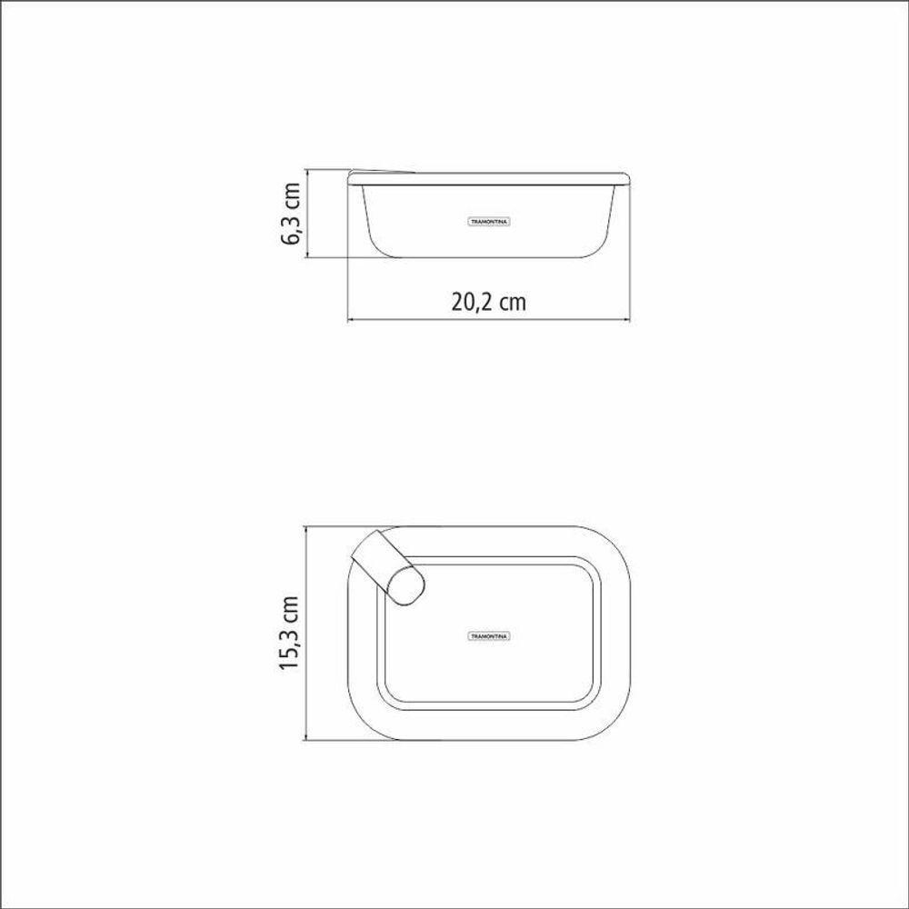 Pote De Vidro Tramontina Vittra 1,05 Litros Com Tampa Hermética De Silicone - 4