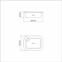 Pote De Vidro Tramontina Vittra 1,05 Litros Com Tampa Hermética De Silicone - 4