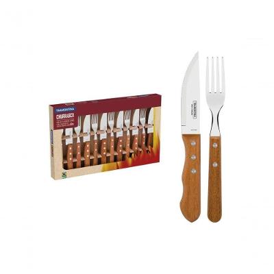 Jogo Para Churrasco Tramontina Dynamic Cabos De Madeira...