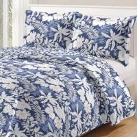 Kit Cobre Leito Colcha Daily Casal 3 Peças Dupla Face Estampado - Floral 41 - 100% Poliéster - 2