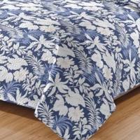 Kit Cobre Leito Colcha Daily Casal 3 Peças Dupla Face Estampado - Floral 41 - 100% Poliéster - 3