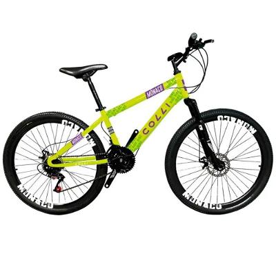 Bicicleta Colli Monaco A.26 F.disco 21v - 230-13d Amarelo Neon