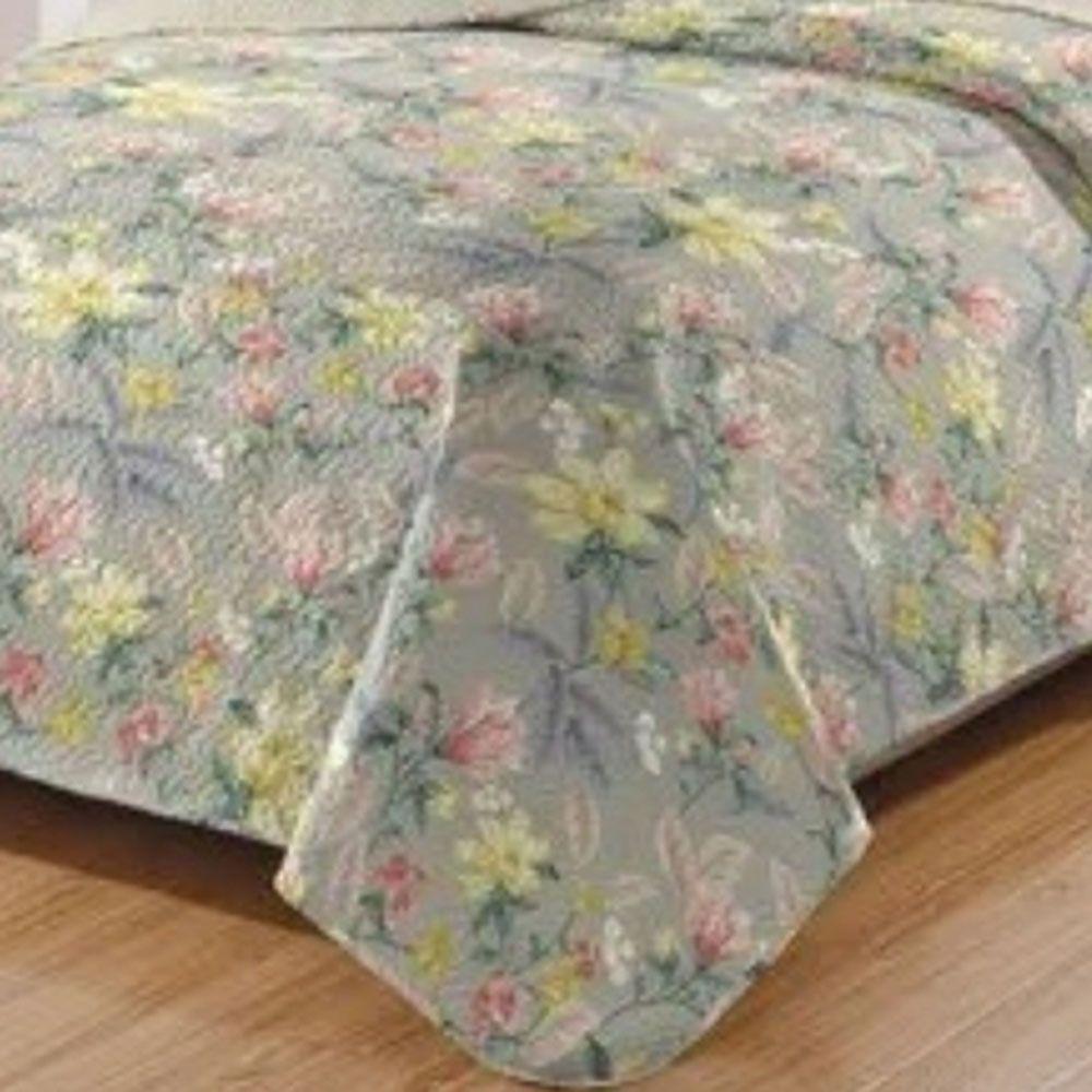 Kit Cobre Leito Colcha Daily Queen 3 Peças Dupla Face Estampado - Floral 54 - 100% Poliéster - 3