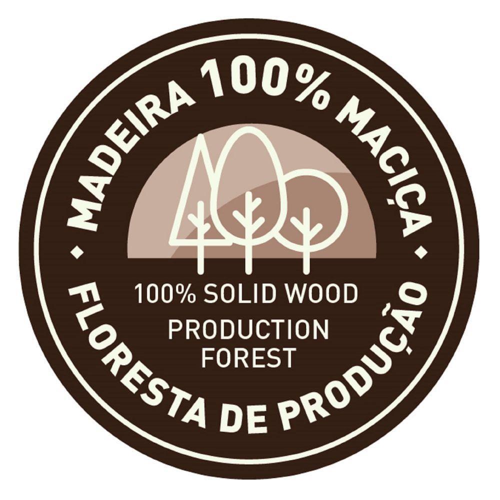 Banqueta Baixa Tramontina Em Madeira Pinus Natural Envernizada - 3