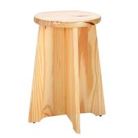 Banqueta Baixa Tramontina Em Madeira Pinus Natural Envernizada - 1