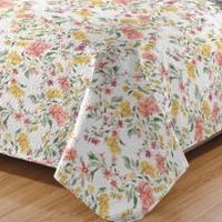 Kit Cobre Leito Colcha Daily Queen 3 Peças Dupla Face Estampado - Floral 49 - 100% Poliéster - 3