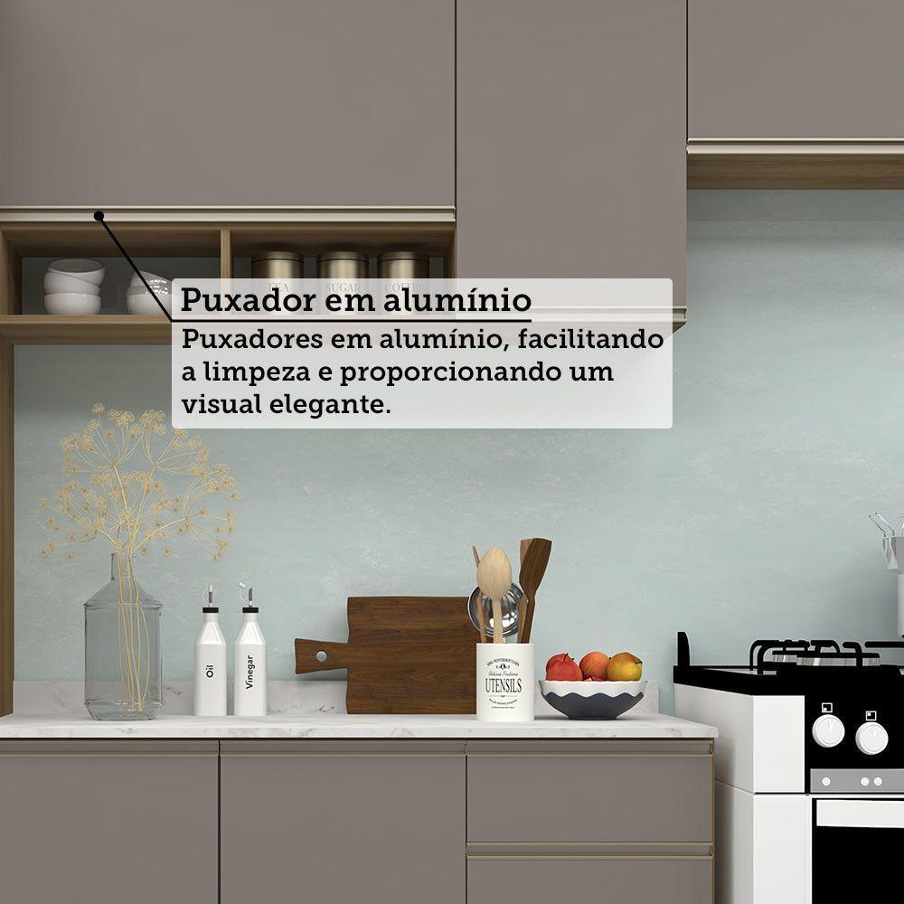 Cozinha Modulada Compacta 4 Peças Com Tampo E Espaço Para Avelã/fumê - 6