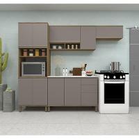Cozinha Modulada Compacta 4 Peças Com Tampo E Espaço Para Avelã/fumê - 1