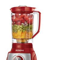 Liquidificador Mondial Turbo 3L 12 Vel 1100W C- Filtro L-1100 - 5878-01 Vermelho 110V - 4