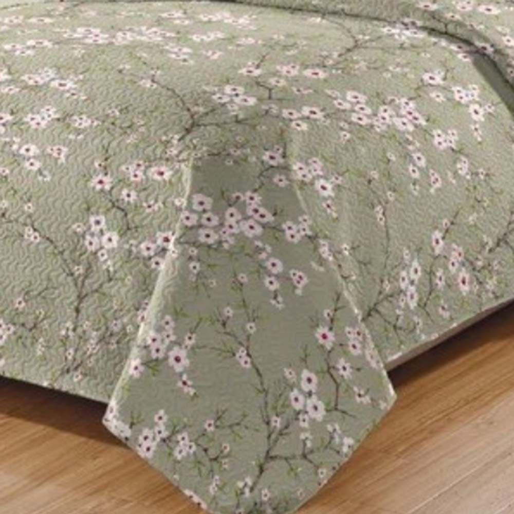 Kit Cobre Leito Colcha Daily Casal 3 Peças Dupla Face Estampado - Floral 52 - 100% Poliéster - 3