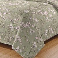 Kit Cobre Leito Colcha Daily Casal 3 Peças Dupla Face Estampado - Floral 52 - 100% Poliéster - 3