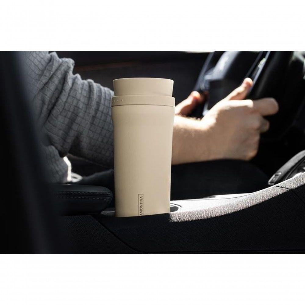 Copo Térmico Tramontina Aço Inox 460ml Bege Com Bocal 360° - 2