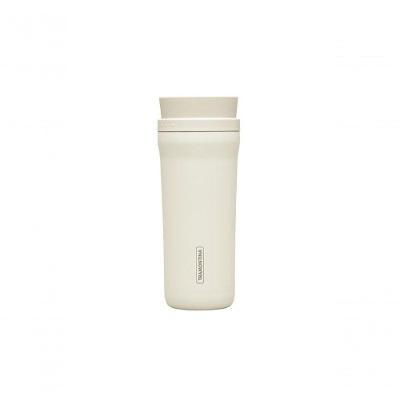 Copo Térmico Tramontina Aço Inox 460ml Bege Com Bocal 360°