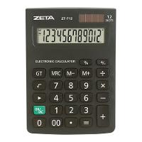 Calculadora De Mesa Zeta Zt712 12 Digitos Preto - 1
