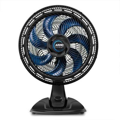 Ventilador De Mesa Arno X-Treme 7 40Cm 7 Pás 150W VE70 Preto Com Azul 220v