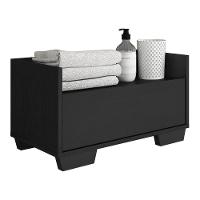 Gabinete Armário Banheiro 60 Cm com Pés Multimóveis Preto - 2