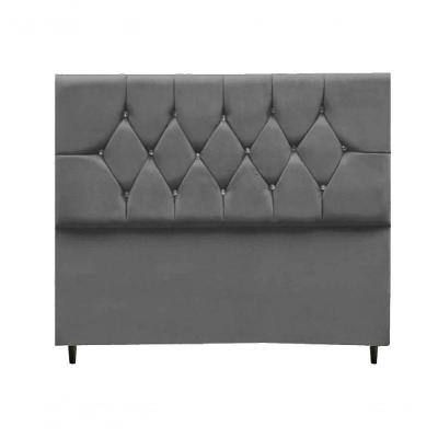 Cabeceira Estofada Cama Box Casal 160cm Geovana - Mhs Cinza