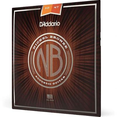 Encordoamento Para Violão Aço Nb1047 .010 ~ .047 Níquel Bronze D Addario