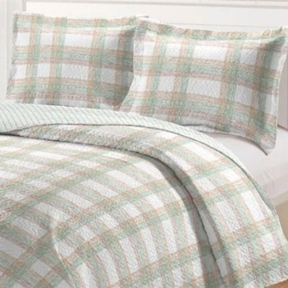 Kit Cobre Leito Colcha Daily King 3 Peças Dupla Face Estampado - Modelo 70 - 100% Poliéster - 2