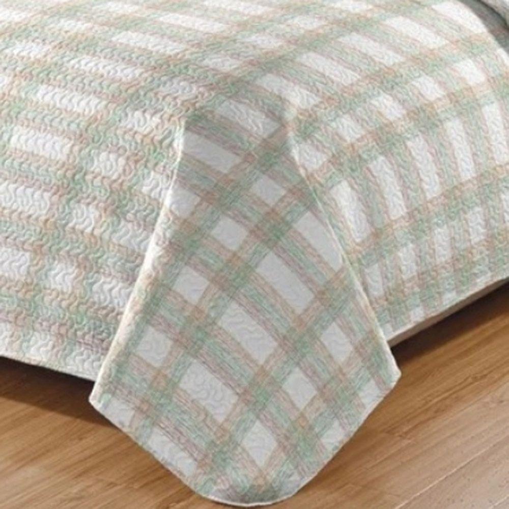 Kit Cobre Leito Colcha Daily King 3 Peças Dupla Face Estampado - Modelo 70 - 100% Poliéster - 3