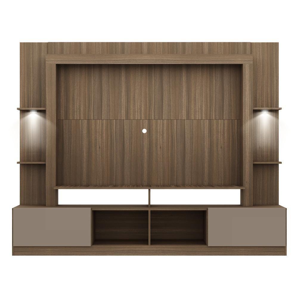 Estante Tv 65" Com Leds Berlim Multimóveis V3392 Madeirada/Lacca Fumê Madeirado/Lacca Fumê - 3